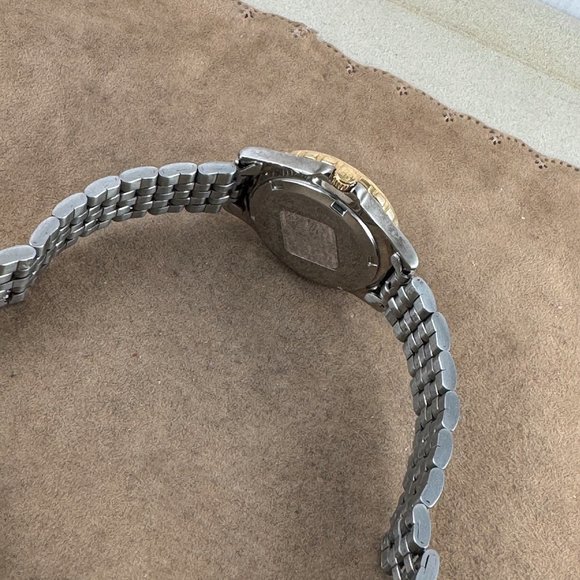 Vintage Givenchy Paris Watch 2 Tone Gold and Silver Swiss Movement - Picture 7 of 9